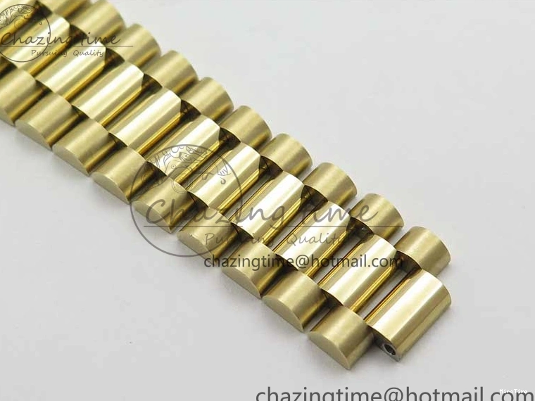 MiroTime 0220 Day-Date 40mm 228239 BP New Dial Version 904 YG Silver Roman Markers Dial on SS President Bracelet A Popular 2806